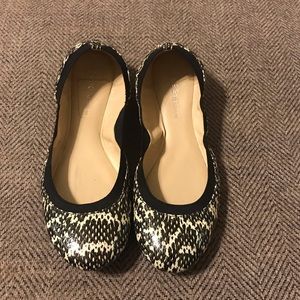 {BCBGeneration} snake print flats size 7.5 VGUC